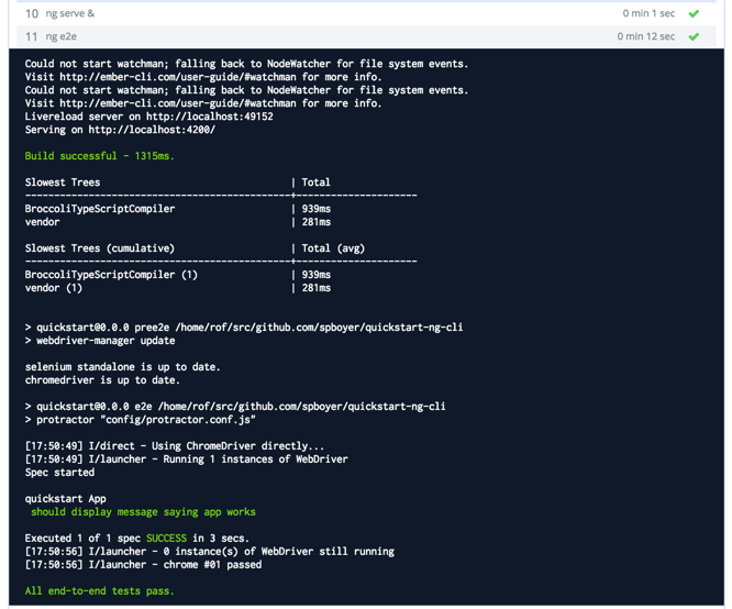 testsrunning