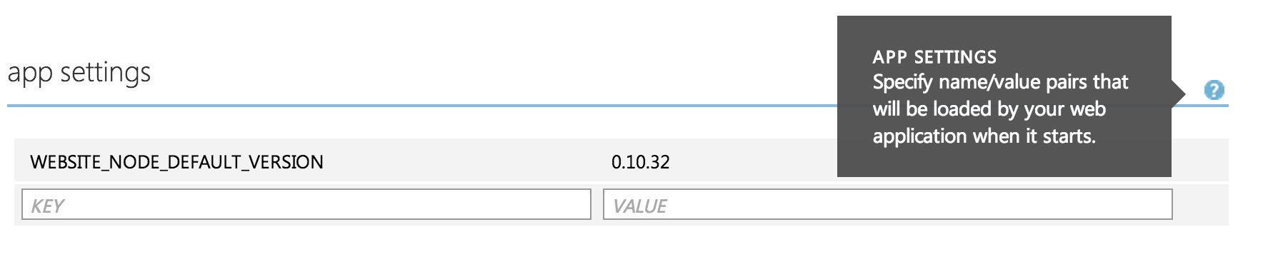 Azure Env Variables