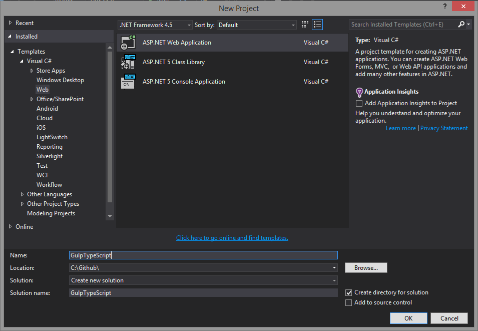 File New Project