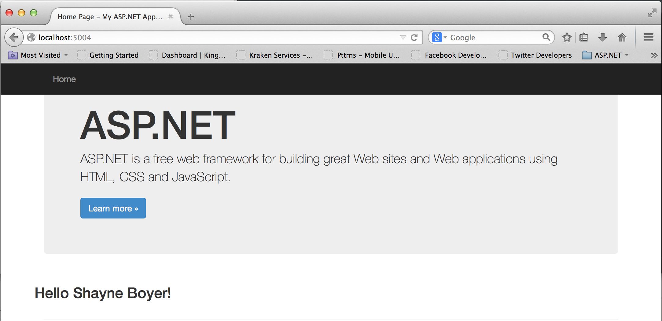 web screen shot