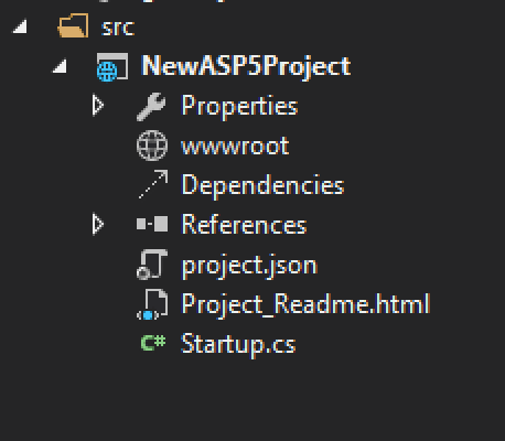 new project structure